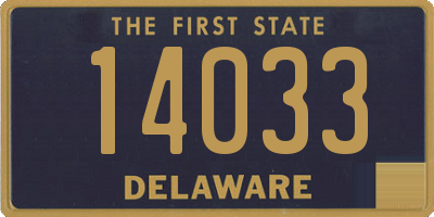 DE license plate 14033