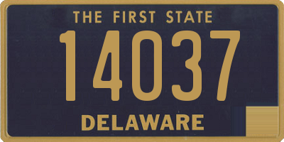 DE license plate 14037