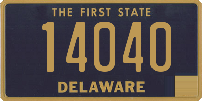 DE license plate 14040