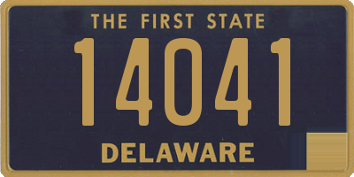 DE license plate 14041