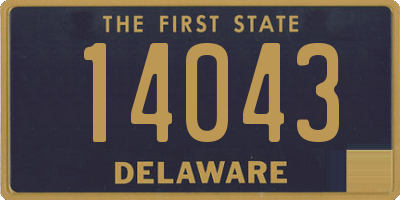 DE license plate 14043