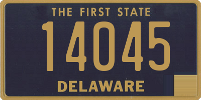 DE license plate 14045