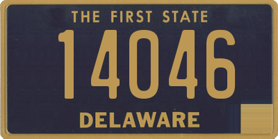 DE license plate 14046