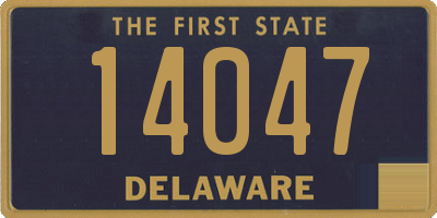 DE license plate 14047