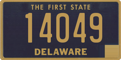 DE license plate 14049