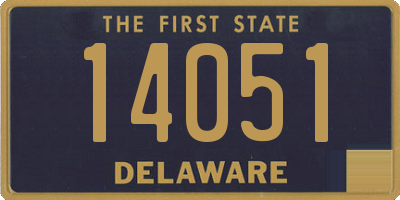 DE license plate 14051