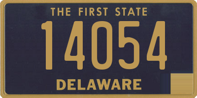 DE license plate 14054