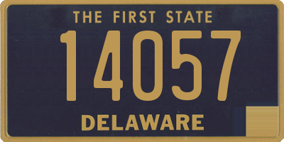 DE license plate 14057