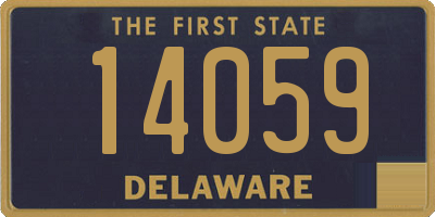 DE license plate 14059