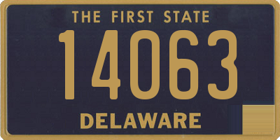DE license plate 14063