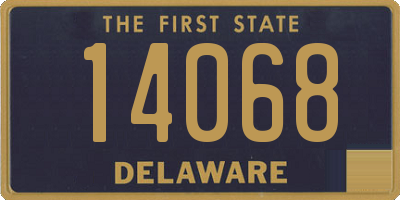 DE license plate 14068