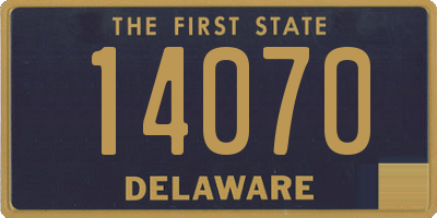 DE license plate 14070