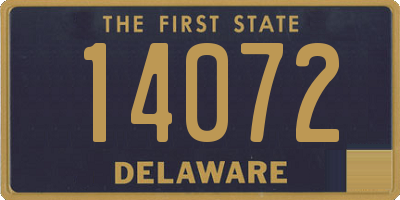 DE license plate 14072