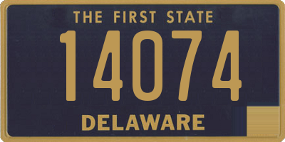 DE license plate 14074