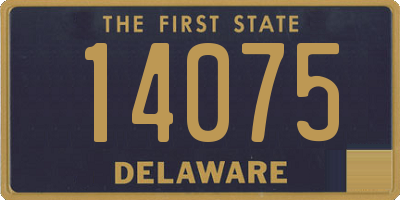 DE license plate 14075