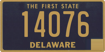 DE license plate 14076