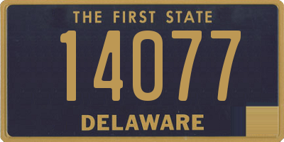 DE license plate 14077