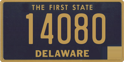 DE license plate 14080