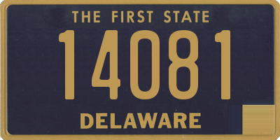 DE license plate 14081