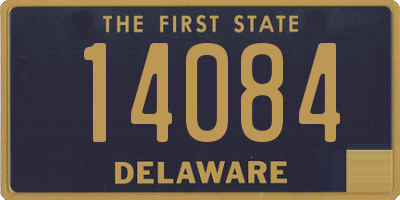 DE license plate 14084