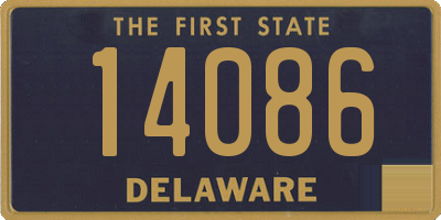 DE license plate 14086