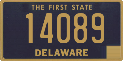 DE license plate 14089