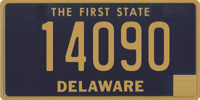 DE license plate 14090