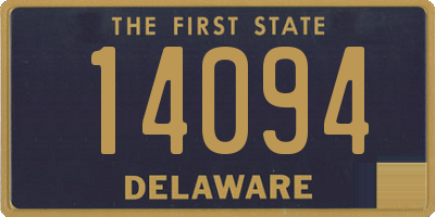 DE license plate 14094