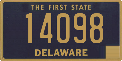 DE license plate 14098