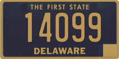 DE license plate 14099