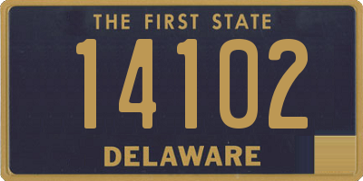 DE license plate 14102