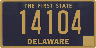 DE license plate 14104