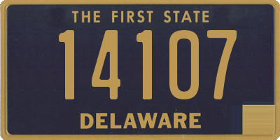 DE license plate 14107