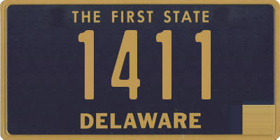 DE license plate 1411