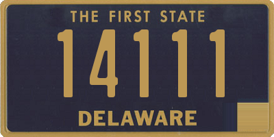 DE license plate 14111