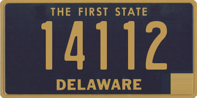 DE license plate 14112