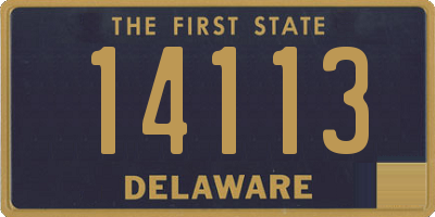 DE license plate 14113