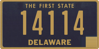DE license plate 14114