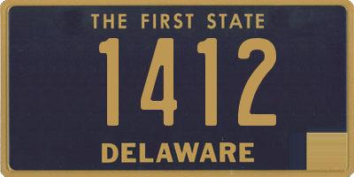 DE license plate 1412