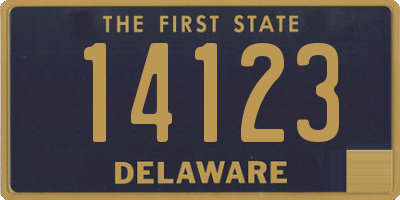 DE license plate 14123