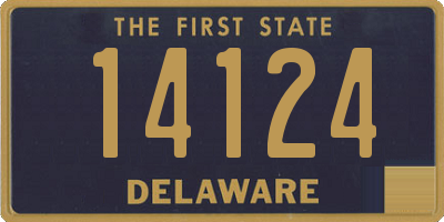 DE license plate 14124