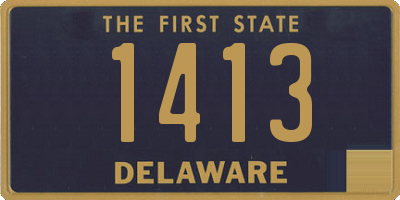 DE license plate 1413