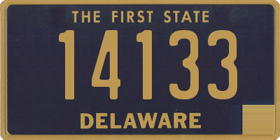 DE license plate 14133