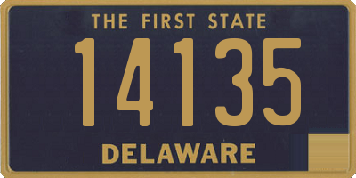 DE license plate 14135