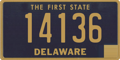 DE license plate 14136