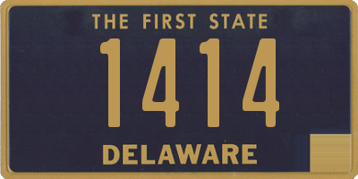 DE license plate 1414