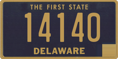 DE license plate 14140