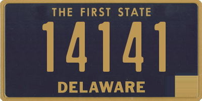 DE license plate 14141