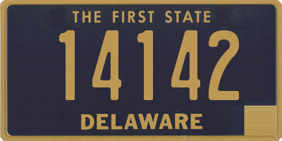 DE license plate 14142