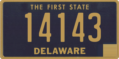 DE license plate 14143